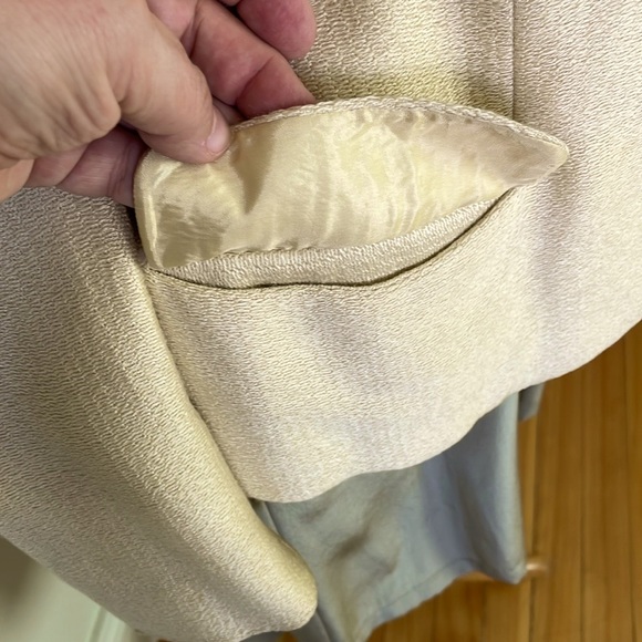 Vintage 60’s Oktavio High Class Wool Butter-Yellow Short Jacket, Size 46 EU/12US - Picture 4 of 16